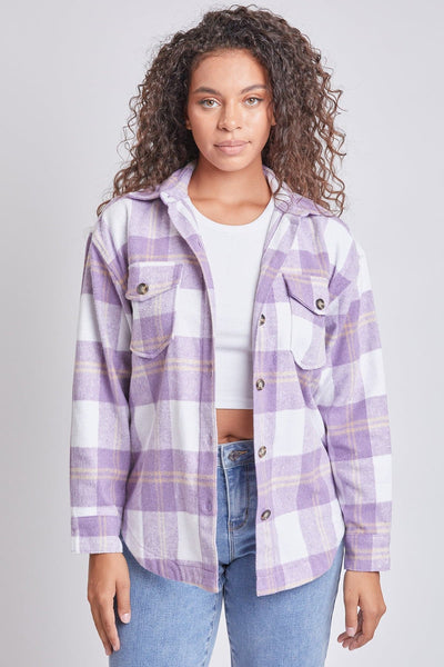 Women's Oversized Plaid Flannel Shacket