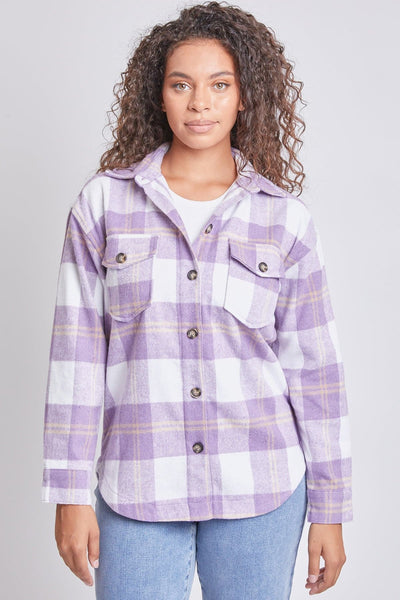 Women's Oversized Plaid Flannel Shacket