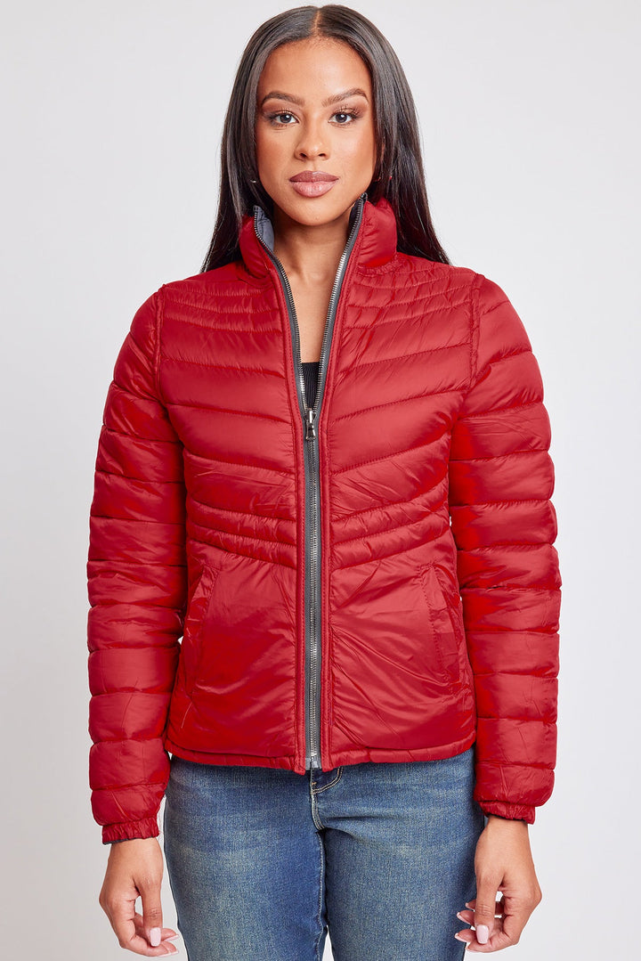 Women's Winter Reversible Fitted Puffer Jacket