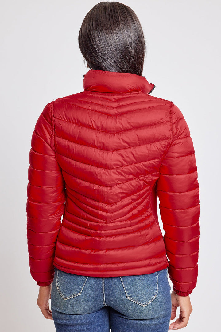 Women's Winter Reversible Fitted Puffer Jacket