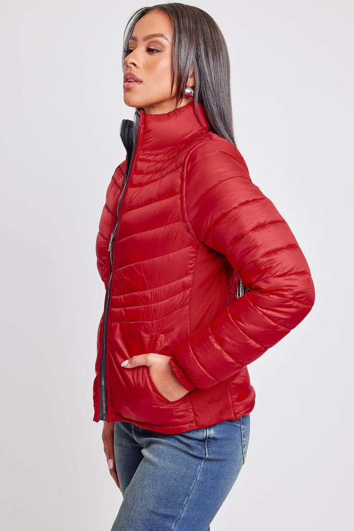 Women's Winter Reversible Fitted Puffer Jacket