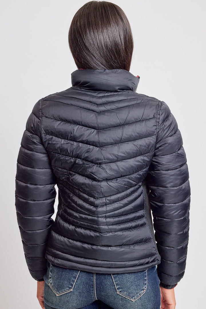 Women's Winter Reversible Fitted Puffer Jacket