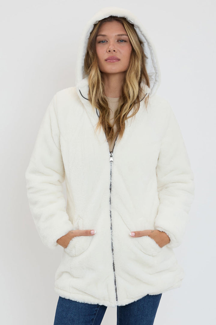 Winter Faux Fur Reversible Jacket