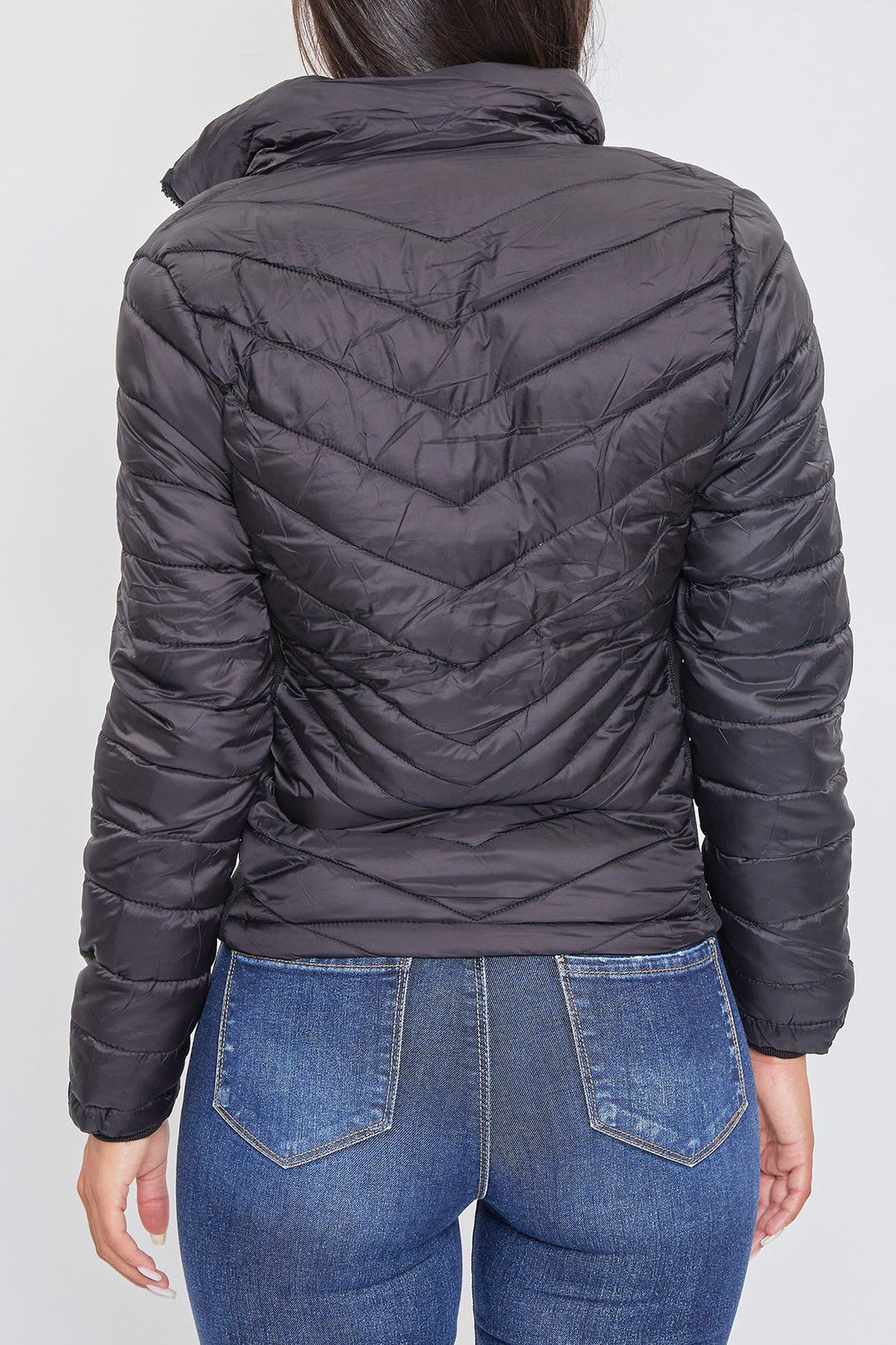 Puffer Jacket With Sherpa Fur Hoodie