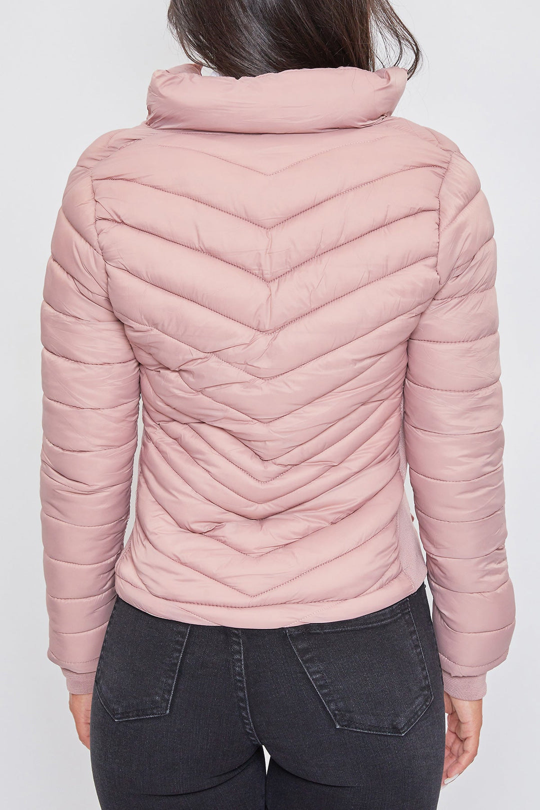 Puffer Jacket With Sherpa Fur Hoodie