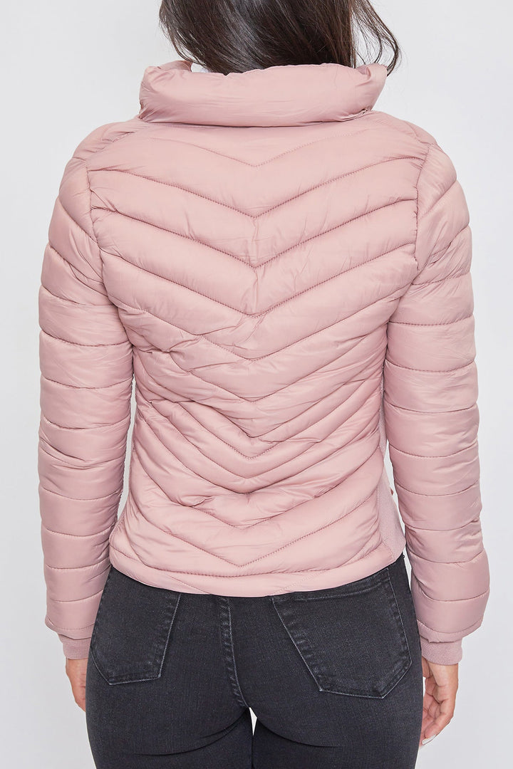 Puffer Jacket With Sherpa Fur Hoodie