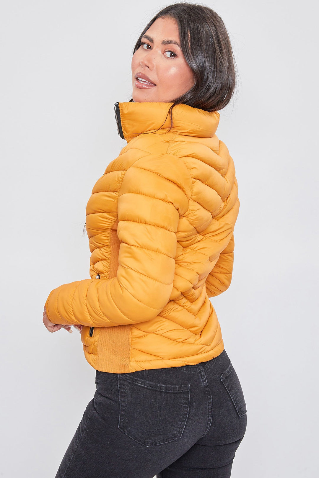Puffer Jacket With Sherpa Fur Hoodie