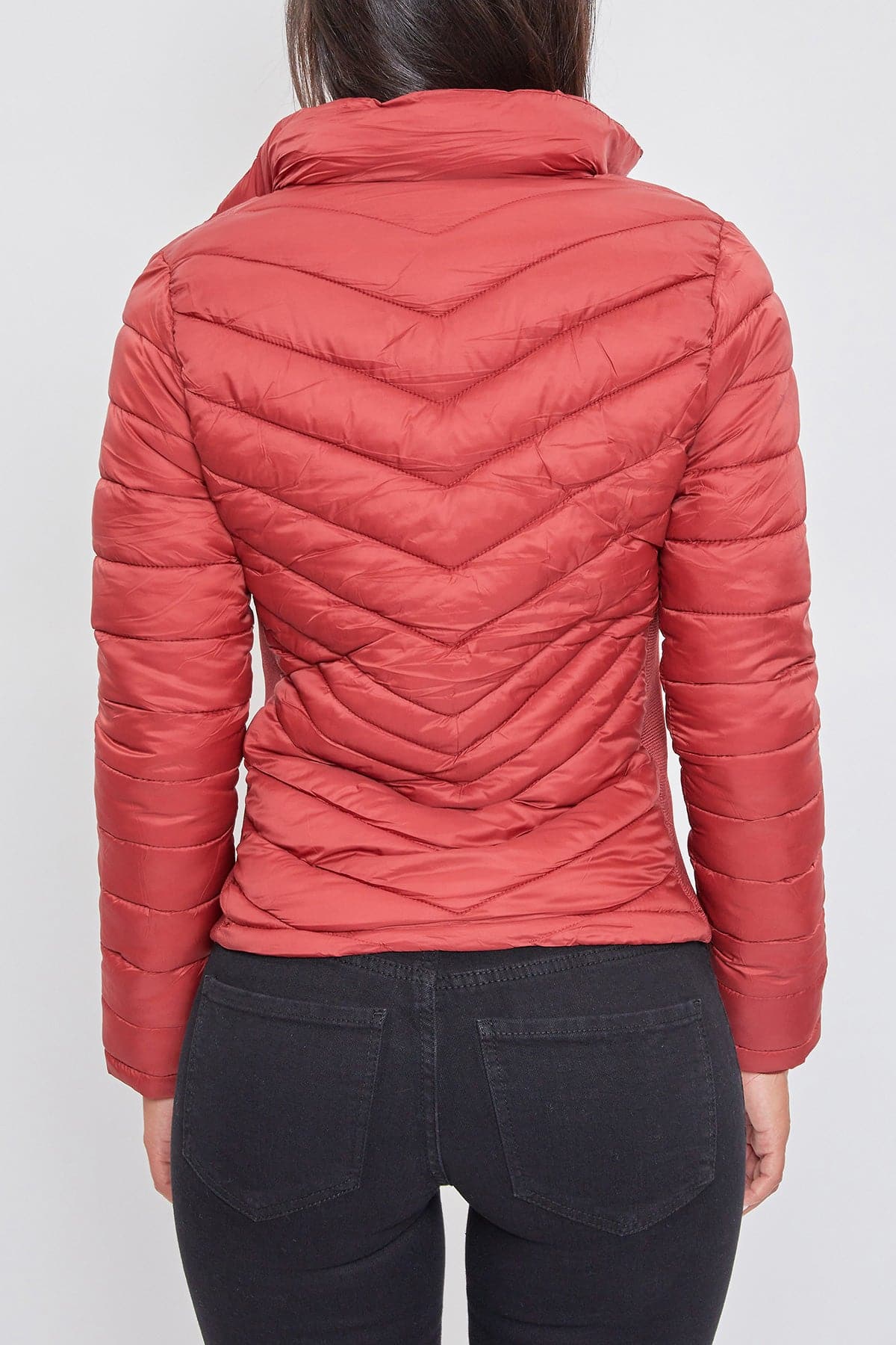 Women's Winter Puffer Jacket With Sherpa Fur Hoodie