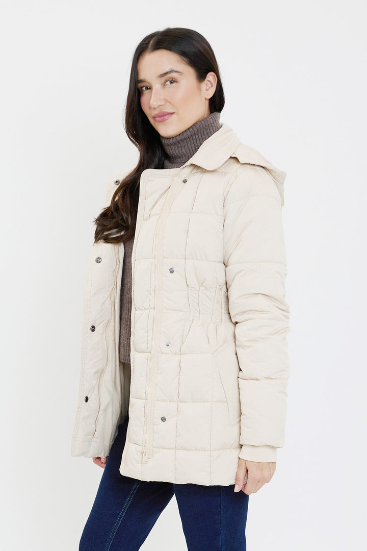 Detailed Snap Puffer Jacket