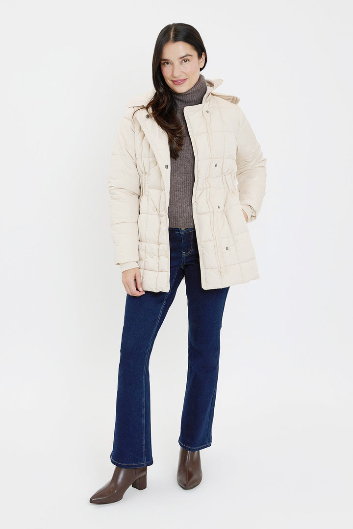 Detailed Snap Puffer Jacket