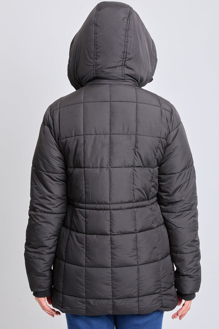Detailed Snap Puffer Jacket