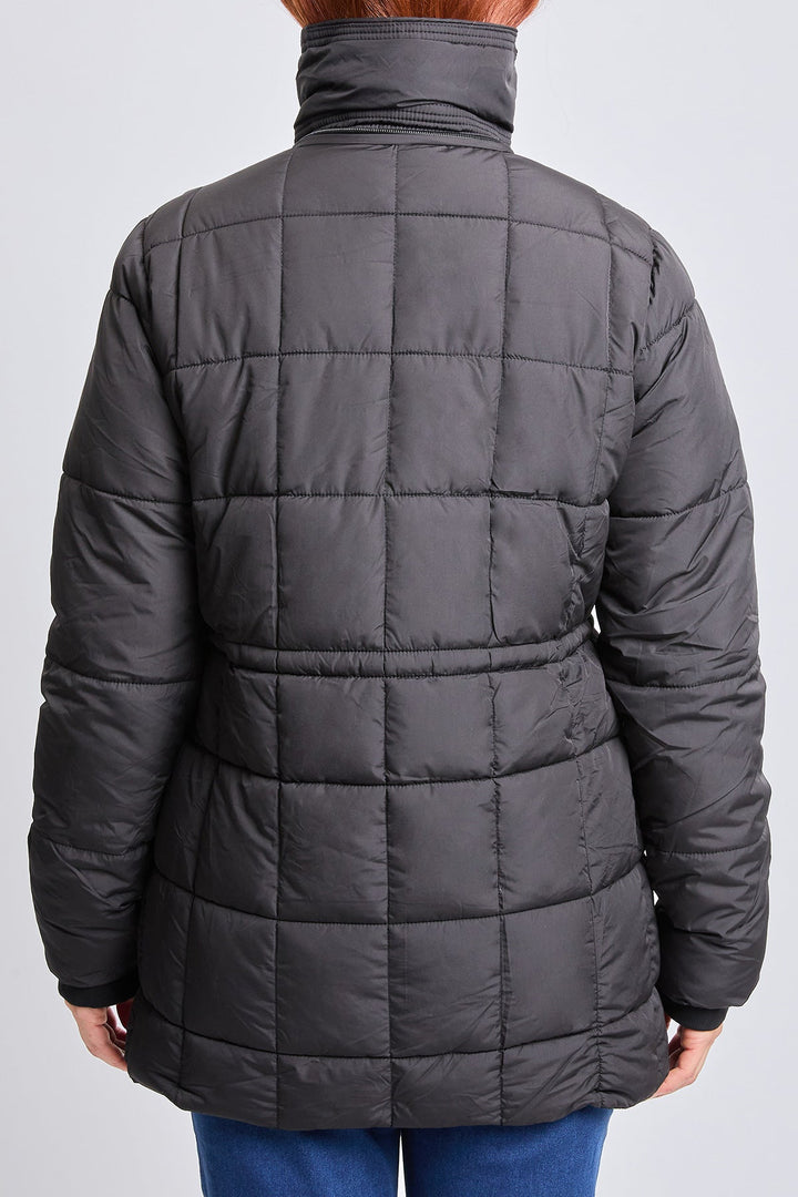 Detailed Snap Puffer Jacket