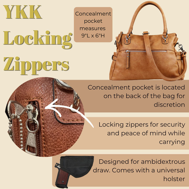 Concealed Carry Jessica Satchel by Lady Conceal — Women&