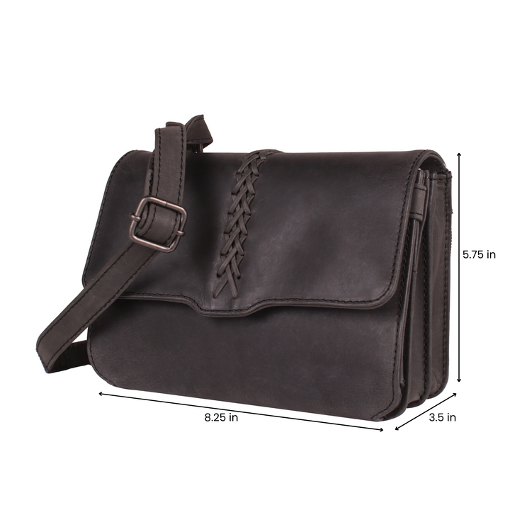 Concealed Carry Jolene Leather Crossbody Organizer by Lady Conceal