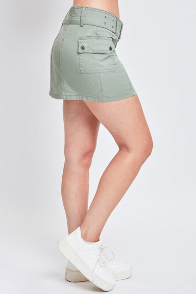 Women’s Belted Mini Cargo Skirt