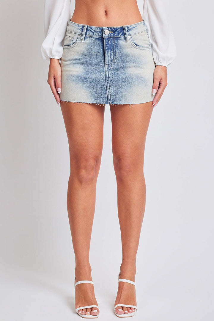 Women's Luxe Micro Mini Skirt With Raw Hem