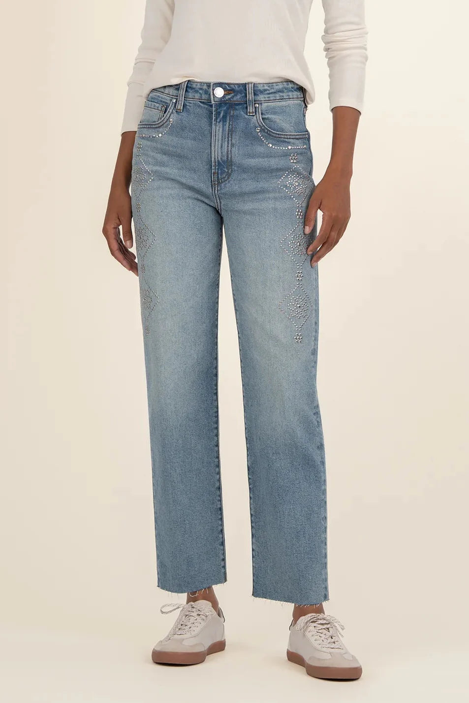 Fay High Rise Ankle Straight Leg