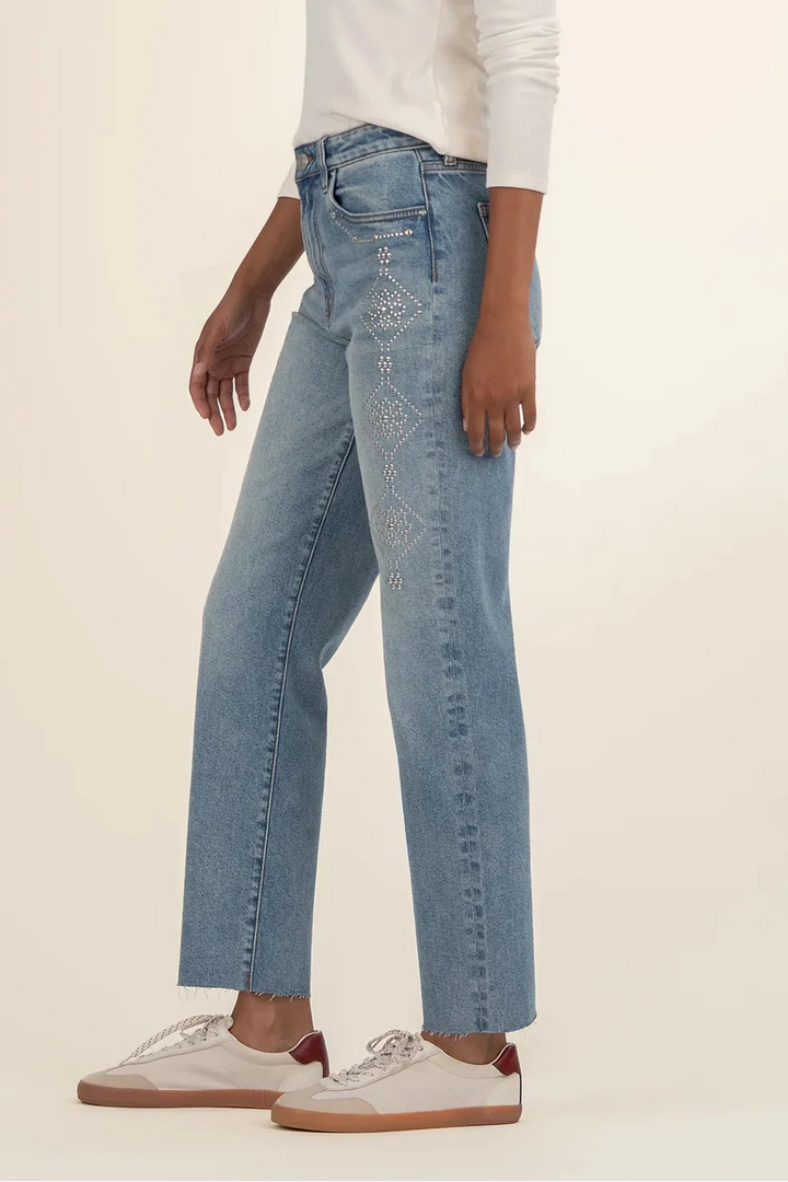 Fay High Rise Ankle Straight Leg
