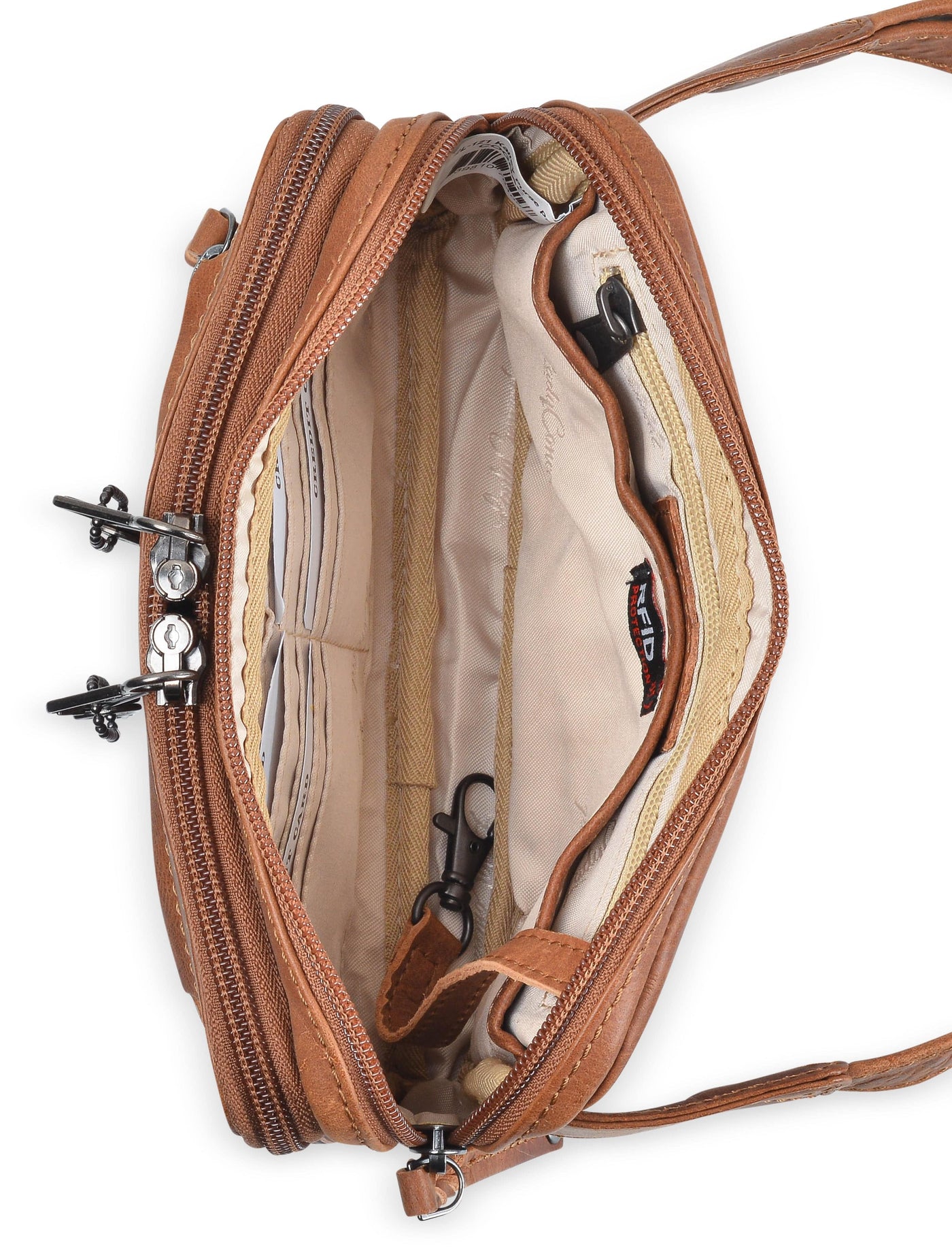 Concealed Carry Kailey Leather Purse Pack by Lady Conceal