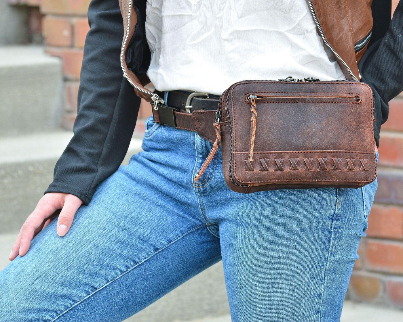 Concealed Carry Kailey Leather Purse Pack by Lady Conceal