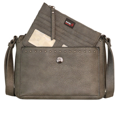 Concealed Carry Kinsley Crossbody with RFID Slim Wallet by Lady Conceal