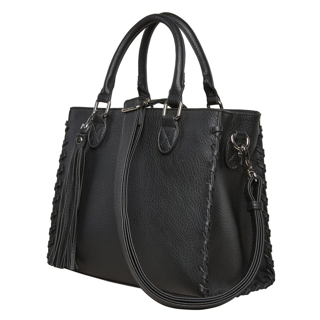 Concealed Carry Crossbody Ann Satchel for Women — Leather CCW Satchel with YKK Zipper and Adjustable Strap