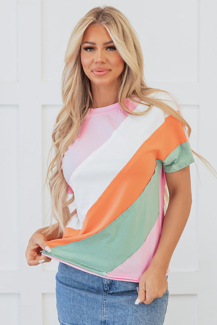 Sylvie Seamed Crewneck Top.