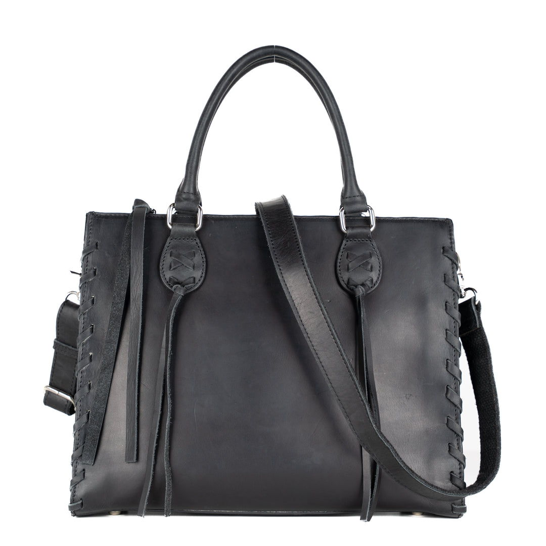 Concealed Carry Emma Leather Satchel by Lady Conceal