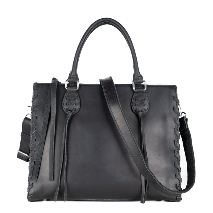 Concealed Carry Emma Leather Satchel by Lady Conceal