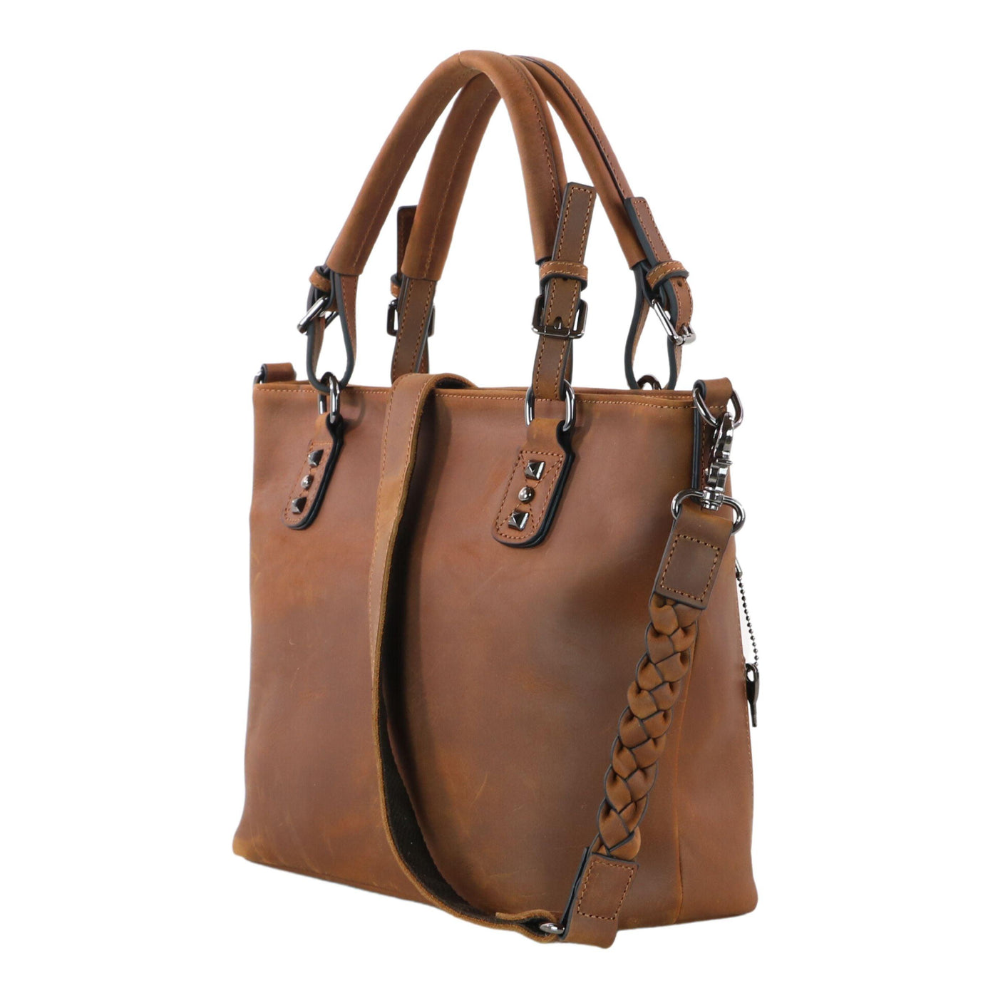 Concealed Carry Bailey Leather Satchel by Lady Conceal