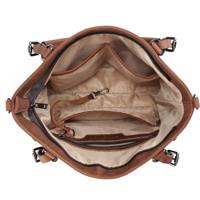 Concealed Carry Bailey Leather Satchel by Lady Conceal