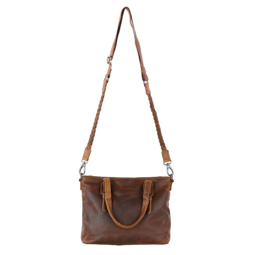 Concealed Carry Bailey Leather Satchel by Lady Conceal