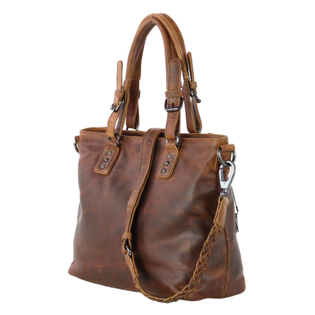 Concealed Carry Bailey Leather Satchel by Lady Conceal