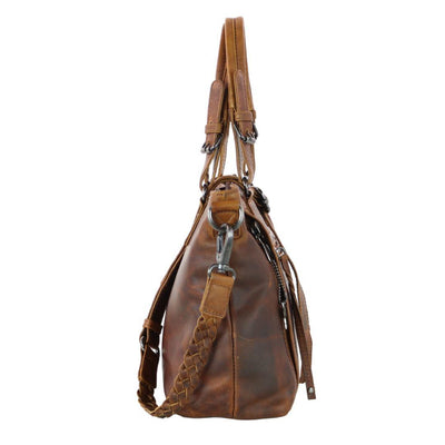 Concealed Carry Bailey Leather Satchel by Lady Conceal