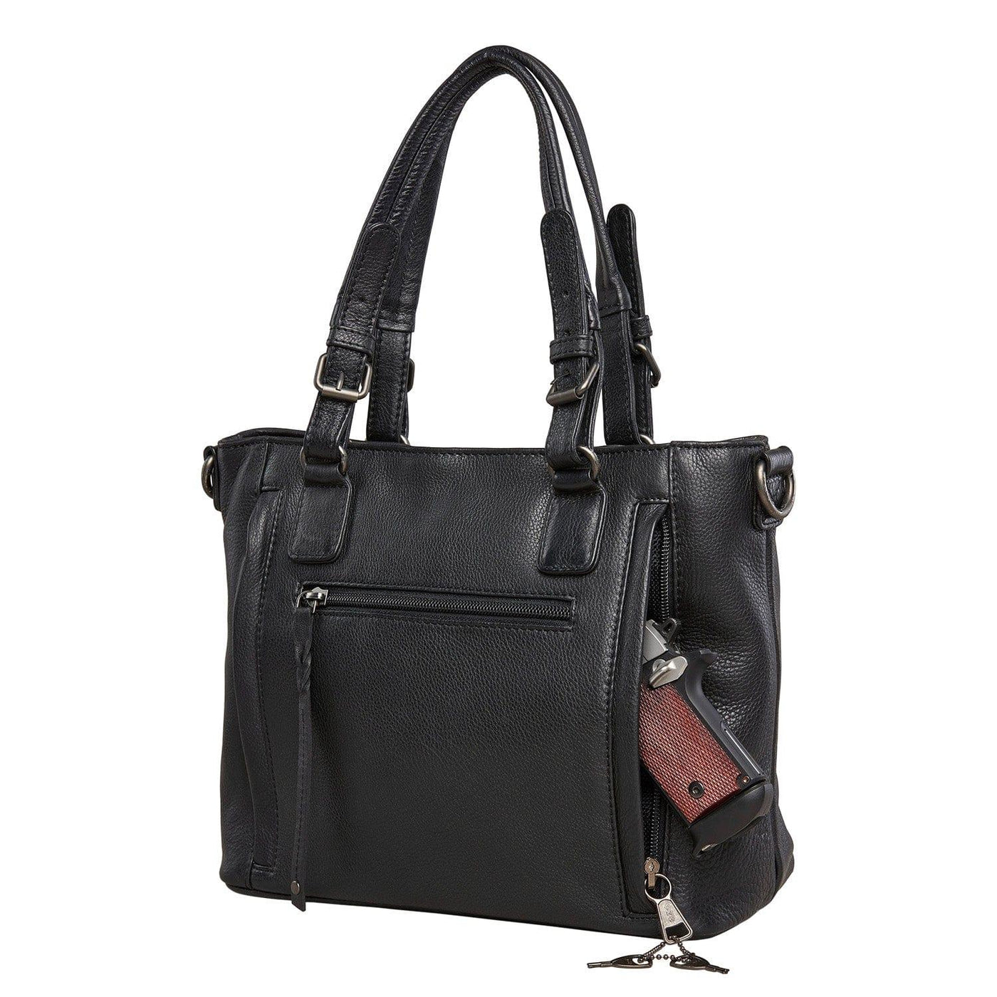 Concealed Carry Bailey Leather Satchel by Lady Conceal