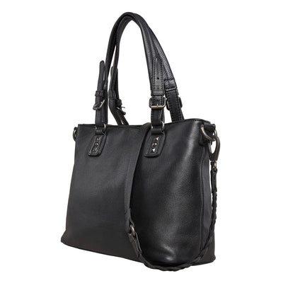 Concealed Carry Bailey Leather Satchel by Lady Conceal