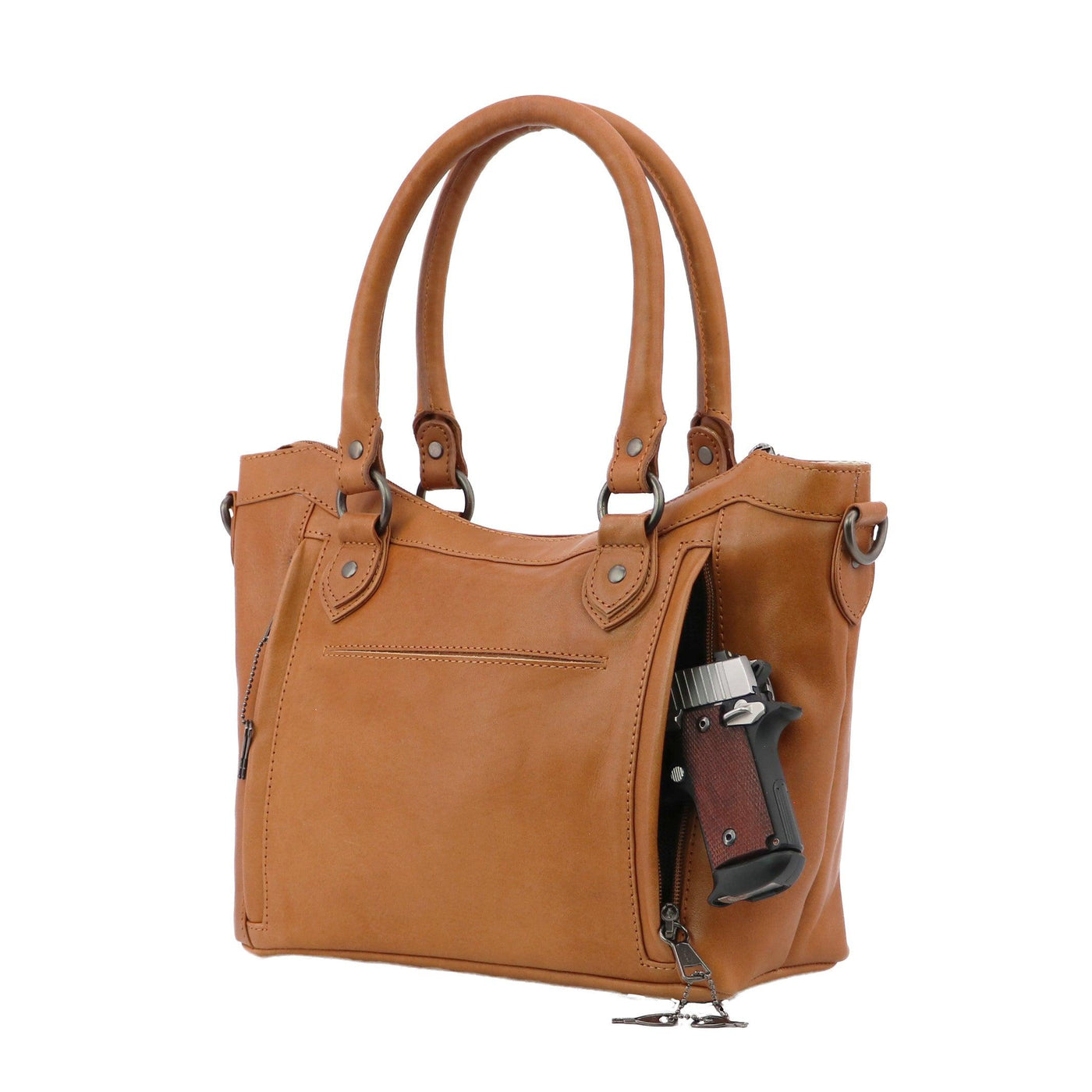 Concealed Carry Sadie Leather Satchel by Lady Conceal