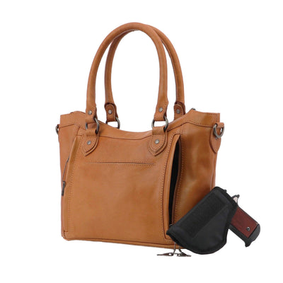 Concealed Carry Sadie Leather Satchel by Lady Conceal