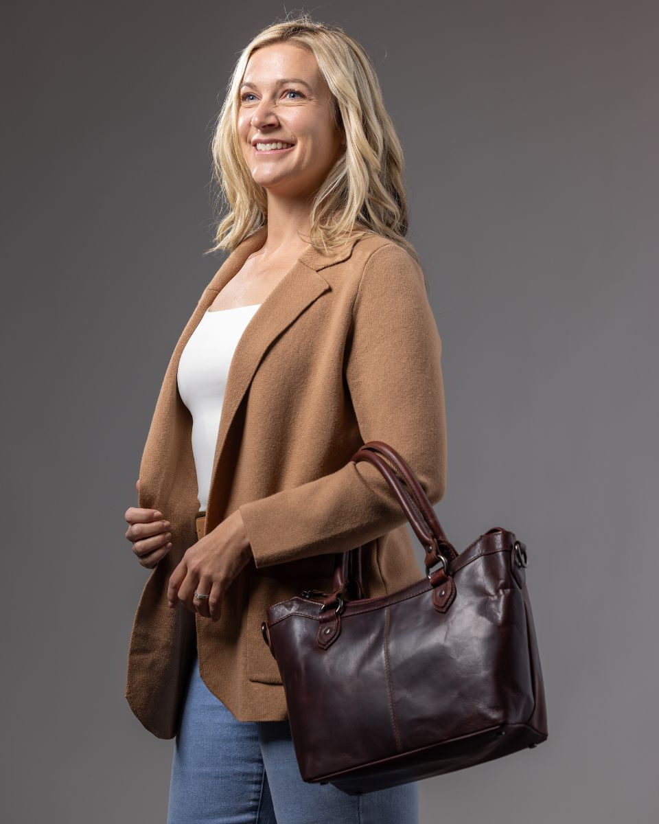 Concealed Carry Sadie Leather Satchel by Lady Conceal