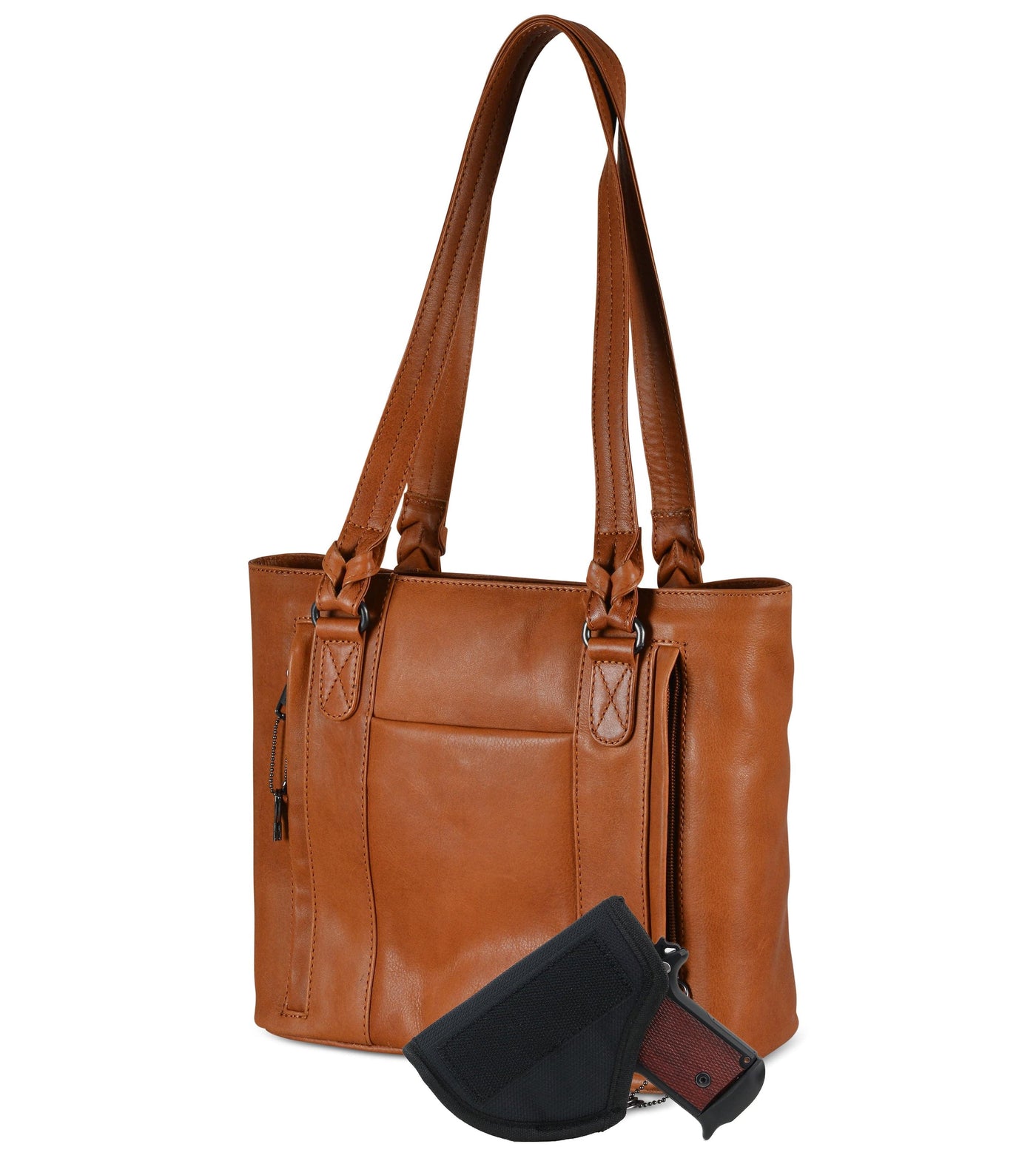 Concealed Carry Peyton Leather Tote for Women by Lady Conceal