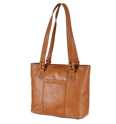 Concealed Carry Peyton Leather Tote for Women by Lady Conceal