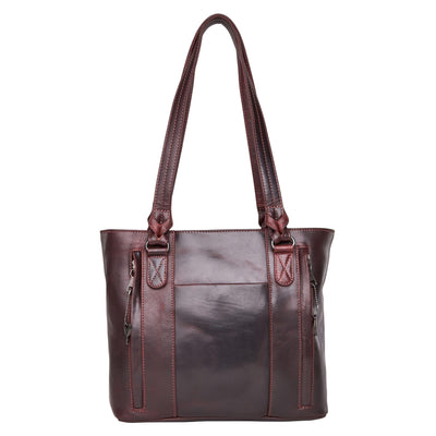 Concealed Carry Peyton Leather Tote for Women by Lady Conceal