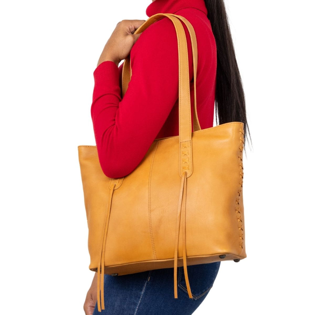 Concealed Carry Norah Leather Tote by Lady Conceal