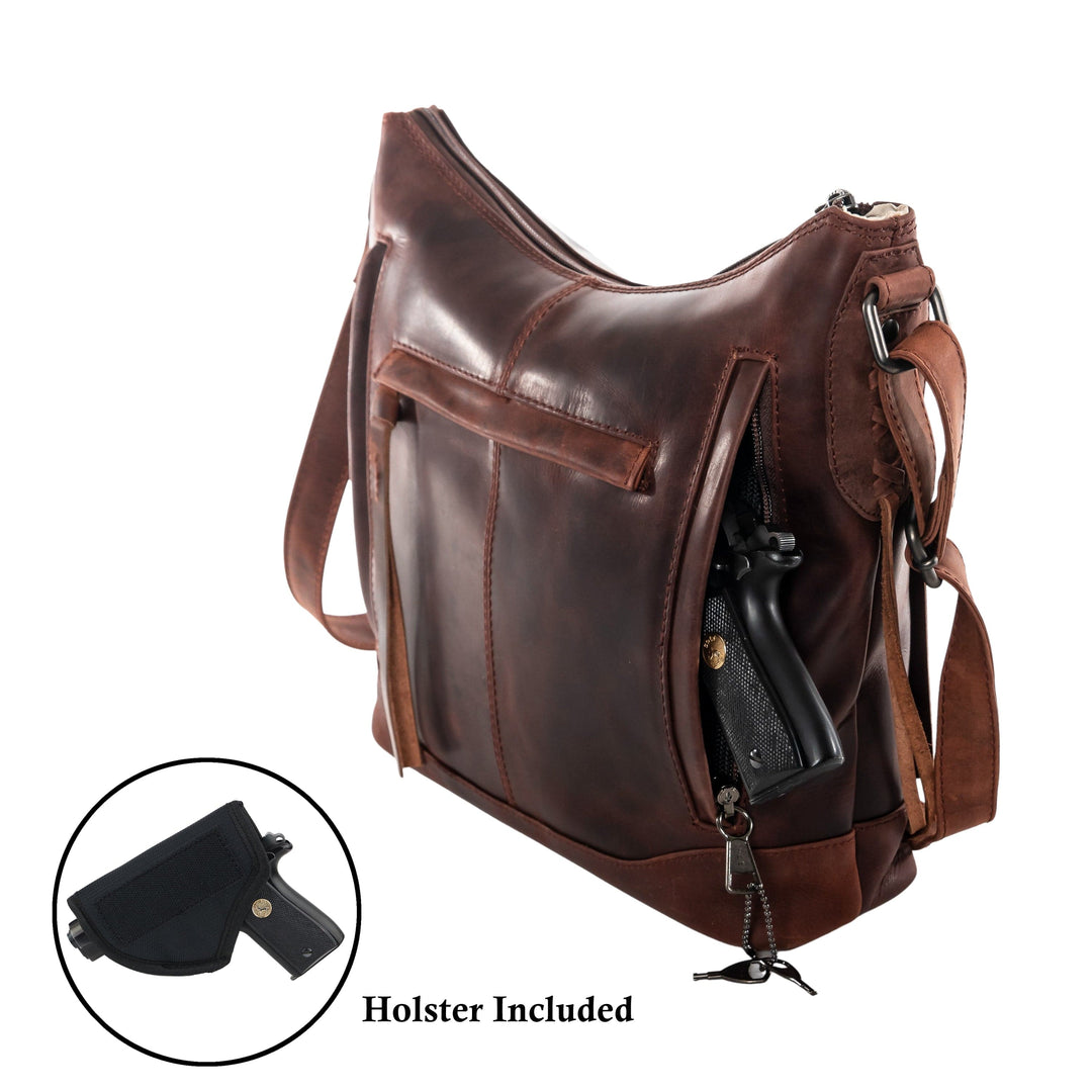 Concealed Carry Purse Blake Leather Crossbody by Lady Conceal