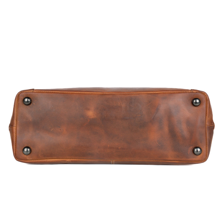 Concealed Carry Reagan Medium Leather Tote by Lady Conceal