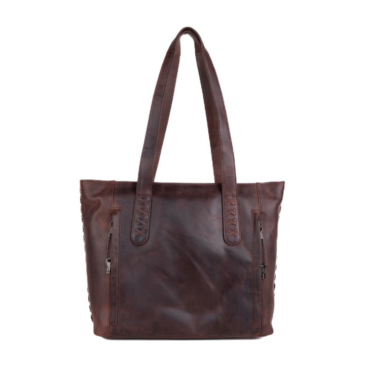 Concealed Carry Reagan Medium Leather Tote by Lady Conceal
