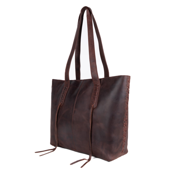 Concealed Carry Reagan Medium Leather Tote by Lady Conceal