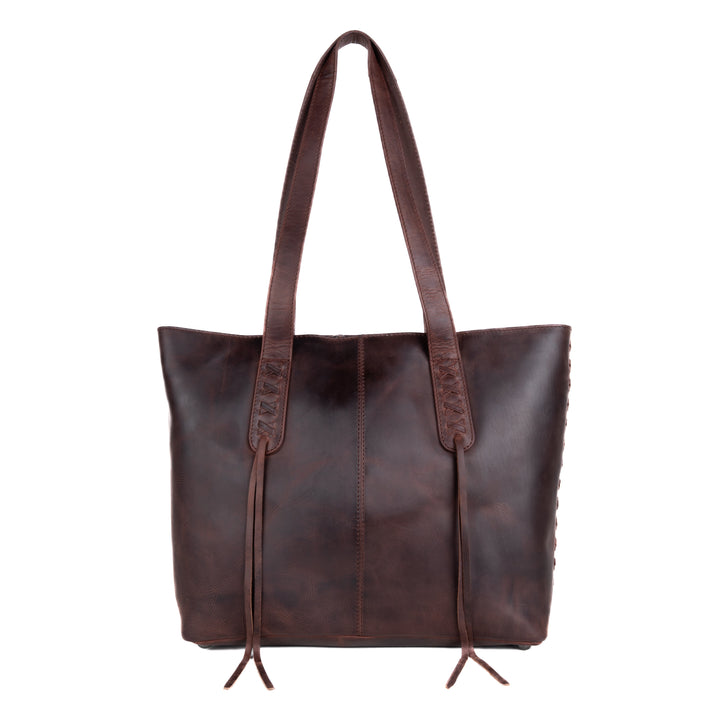 Concealed Carry Reagan Medium Leather Tote by Lady Conceal