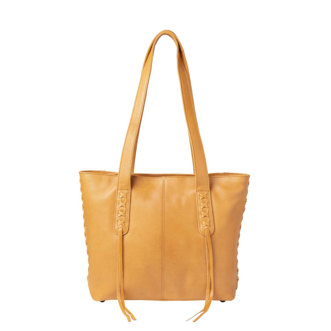 Concealed Carry Reagan Medium Leather Tote by Lady Conceal