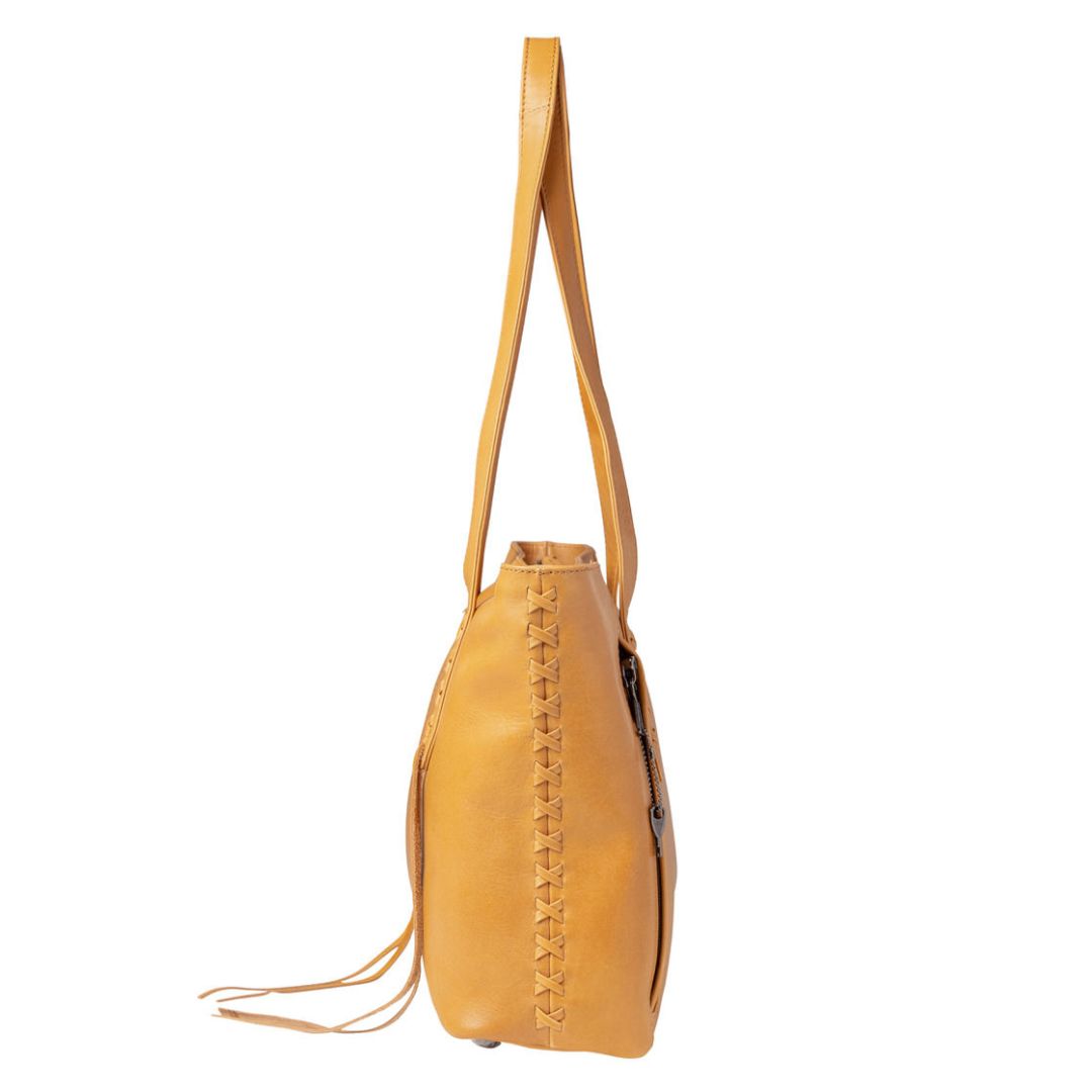 Concealed Carry Reagan Medium Leather Tote by Lady Conceal